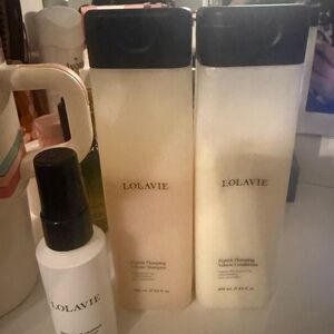 Lolavie Hair Care Set 60% full free 2oz volume peptide spray